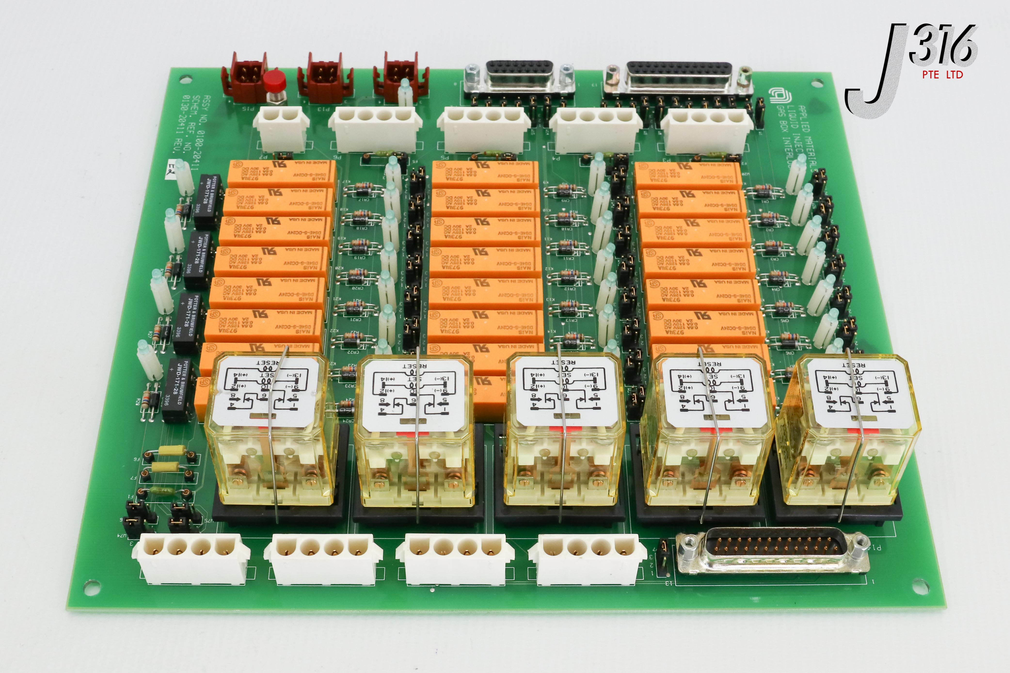 イチ 25588 APPLIED MATERIALS PCB LIQUID INJECTION GAS BOX INTERLOCK CVD